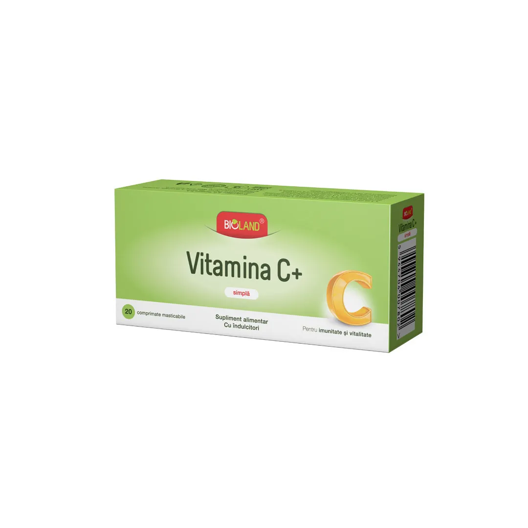 Vitamina C Simpla Bioland , 20 comprimate, Biofarm