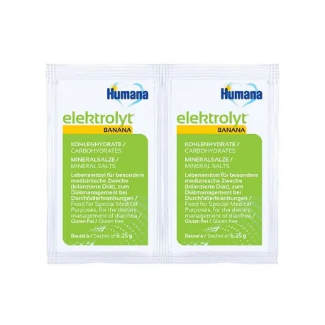 HUMANA Electrolyt banane, 2 plicuri x 6.25g