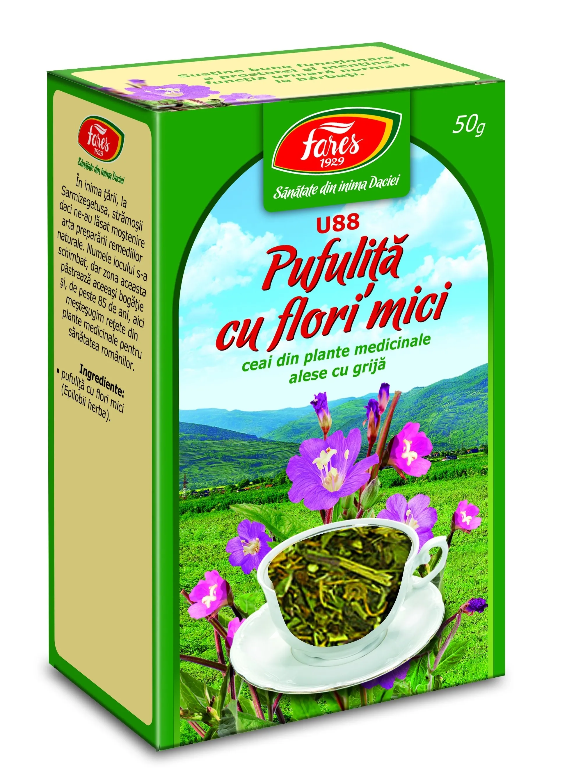 FARES CEAI PUFULITA CU FLORI MICI 50G