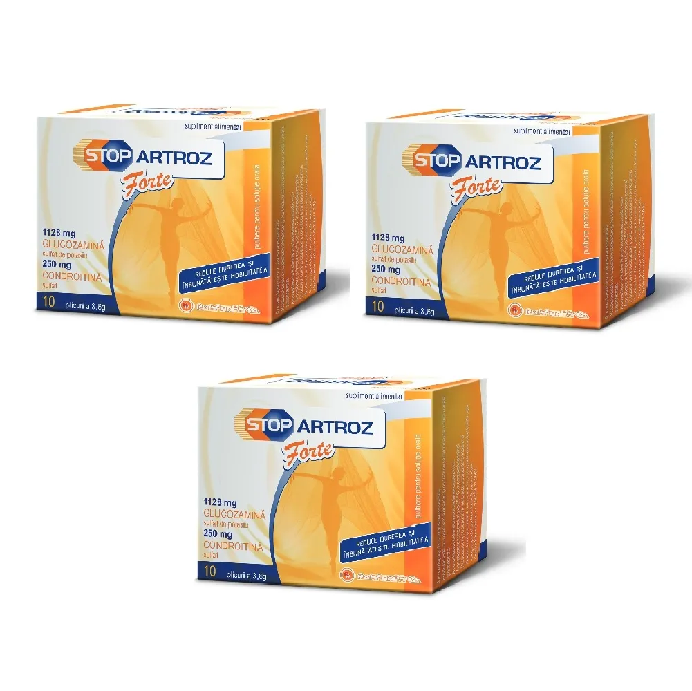 Stop Artroz Forte 10 plicuri - Oferta 2+1 -Rompharm