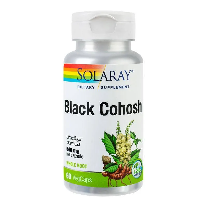 SECOM Black Cohosh 540mg, 60 capsule, Solaray