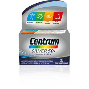 Centrum Silver 50+ Complet de la A la Z, 30 comprimate, Haleon