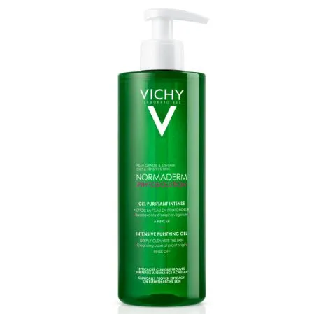 Gel de curatare purifiant pentru ten gras cu tendinta acneica Normaderm Phytosolution, 400 ml, Vichy