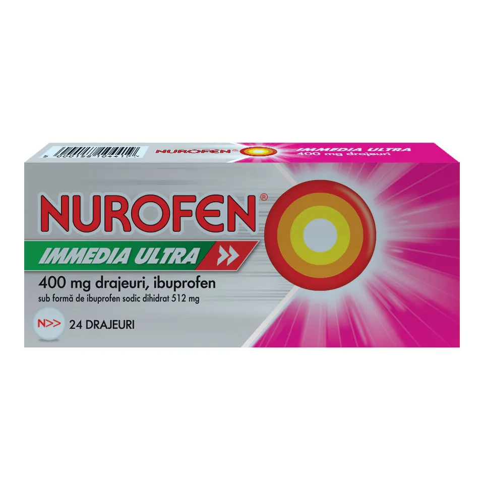 NUROFEN IMMEDIA ULTRA 400MG X 24 DRAJEURI