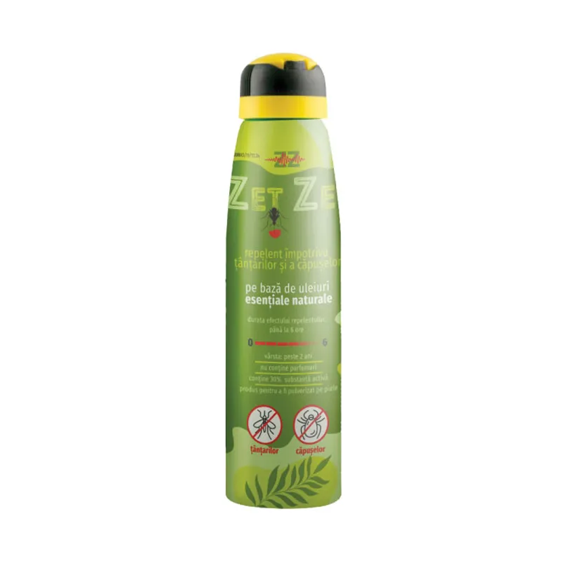 Zet Zet Forte spray impotriva tantarilor si capuselor, 150 ml