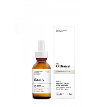 Ulei virgin din seminte de Chia 100% organic, 30 ml, The Ordinary