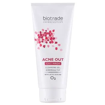 Gel curatare ten Acne Out Oxy Wash, 200ml, Biotrade