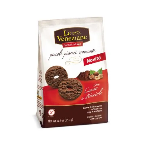 Le Veneziane Biscuiti cu cacao si alune fara gluten x 250 grame