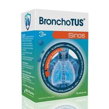 Sirop tuse Bronchotus Sinos, 10 sticks-uri, MBA Pharma