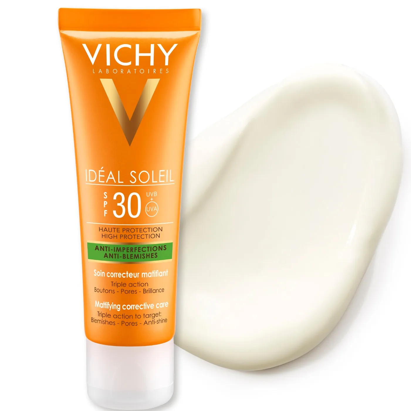 Vichy Ideal Soleil Crema corectoare matifianta 3in1 SPF30 50ml