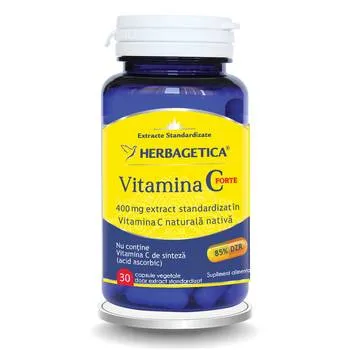 Vitamina C Forte 400mg, 30 capsule, Herbagetica