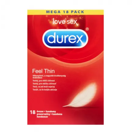 Durex Feel Thin prezervative, 18 bucati