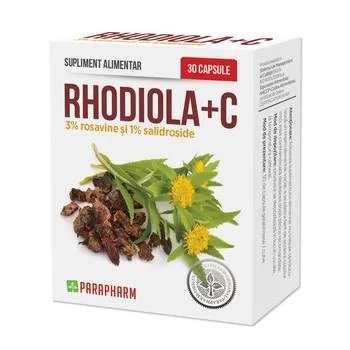 Rhodiola+C, 30 capsule, Parapharm