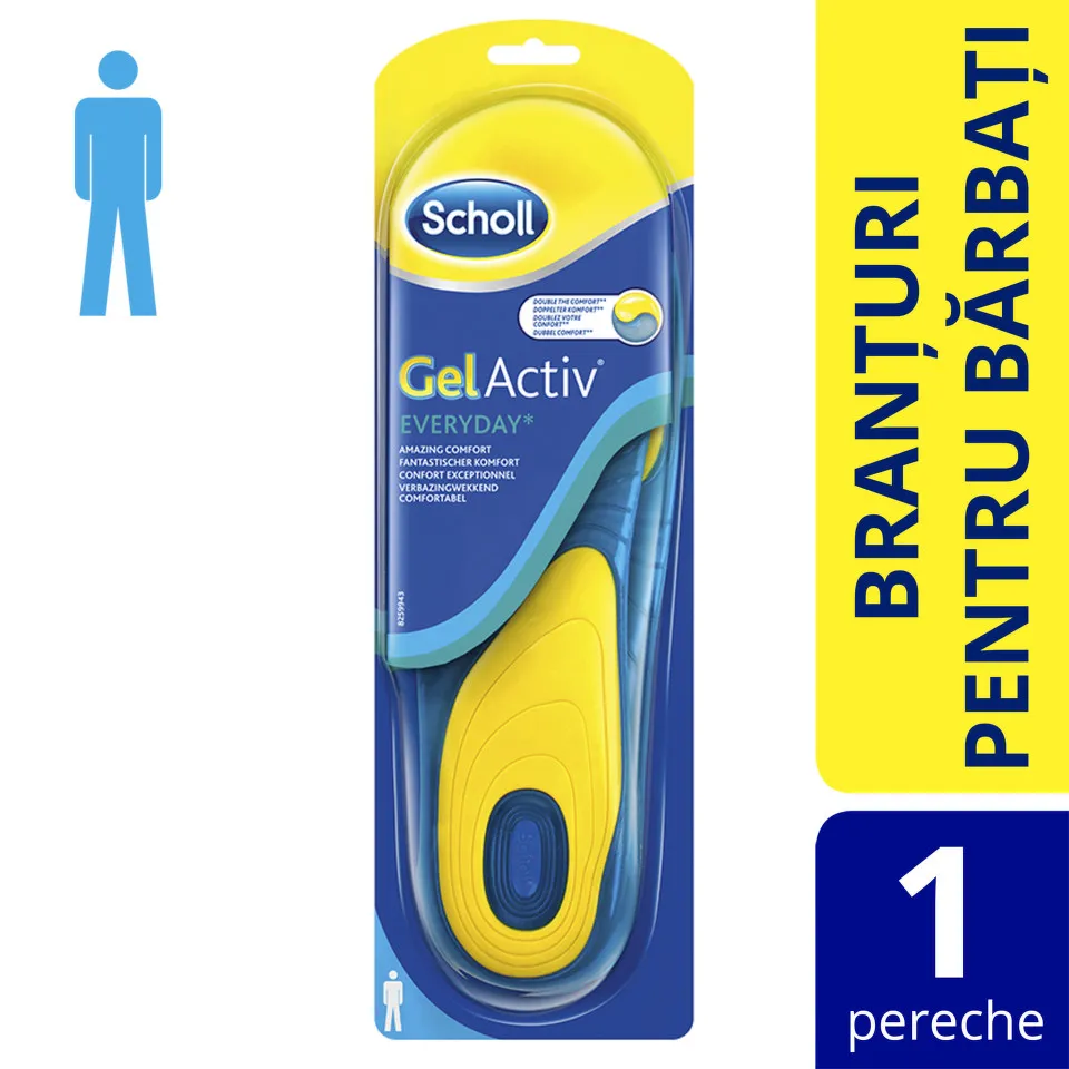 SCHOLL GELACTIV INSOLES BRANTURI EVERY DAY PENTRU BARBATI