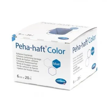 HARTMANN PEHA-HAFT BANDAJ ELASTIC AUTOADEZIV BLUE 6CM X 20M