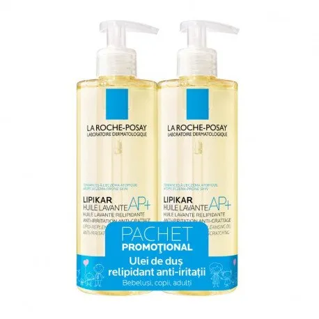 La Roche Posay Pachet LIPIKAR Ulei spalare 400ml 1+1 cu -70%