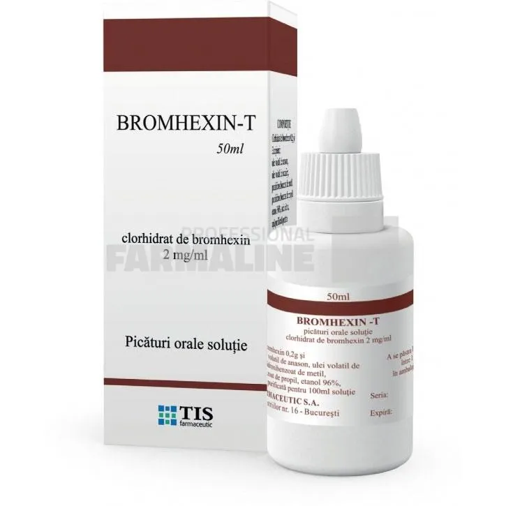 Tis Bromhexin-T  picaturi orale 50 ml