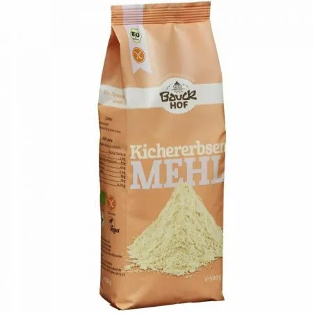 Faina integrala de naut Bio fara gluten, 500 g, Bauckhof