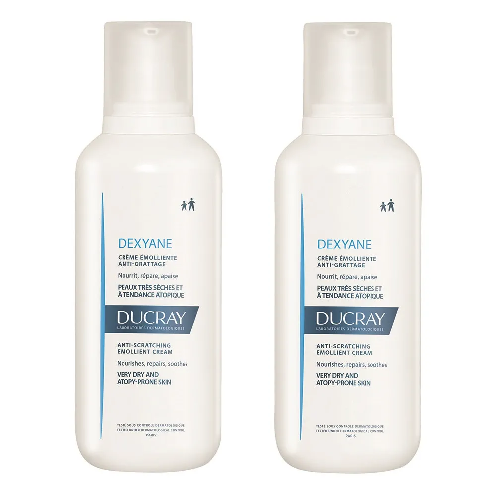 DUCRAY Pack Crema emolienta Dexyane, 400 ml + 400 ml (50% reducere)