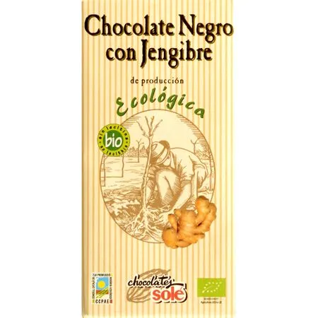 Ciocolata Neagra Eco 56%Cacao+ghimbir x 100g (Pronat)