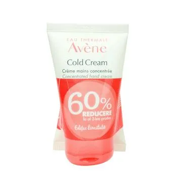 Pachet crema de maini concentrata cold cream 1+60%, 2x50ml, Avene