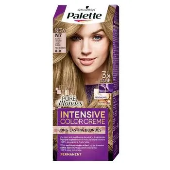 Vopsea crema permanenta Palette Intensive Pure Blondes N7 (8-0) Blond deschis, 110ml, Schwarzkopf