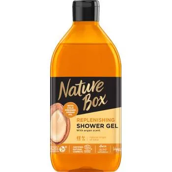 Gel de dus cu ulei de argan 100% presat la rece, 385ml, Nature Box