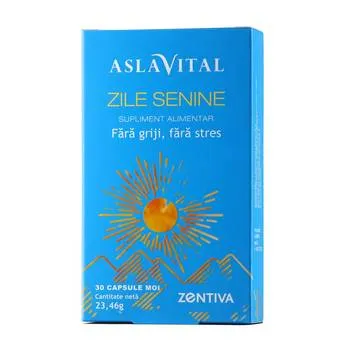 Zile senine fara griji fara stres, 30 capsule moi, Aslavital