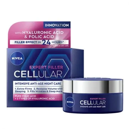 Crema de noapte Hyaluron Cellular Filler, 50 ml, Nivea