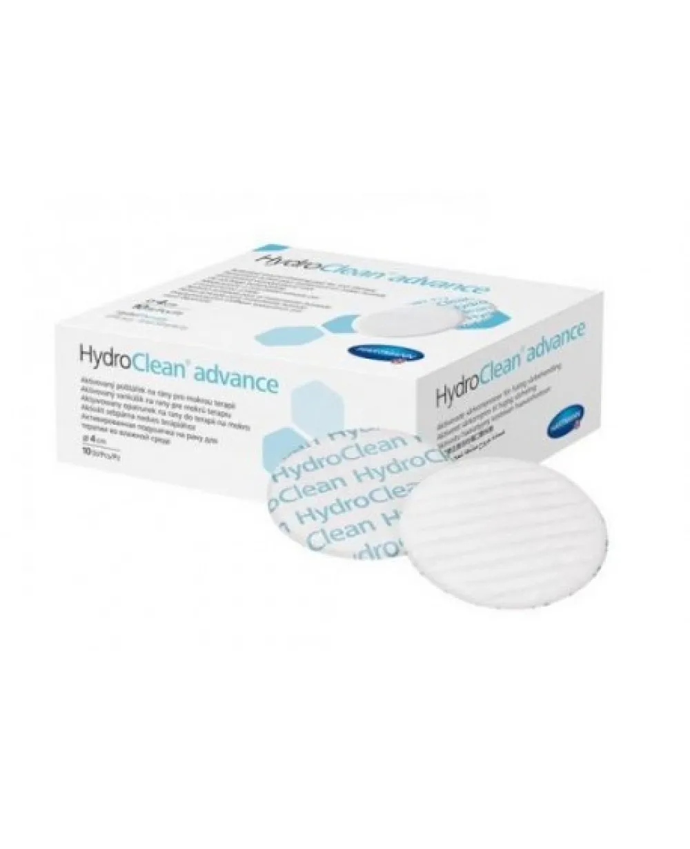 HARTMANN HydroClean Advance Pansament rotund activat pentru terapia umeda, 4cm, 10 bucati