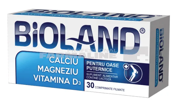 Bioland Calciu Magneziu cu vitamina D3 30 comprimate
