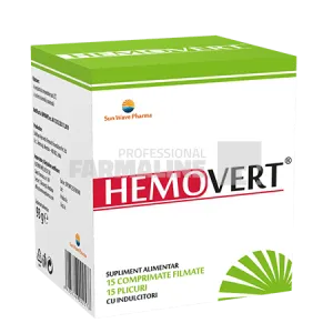Hemovert 15 doze ( 15 plicuri + 15 comprimate)