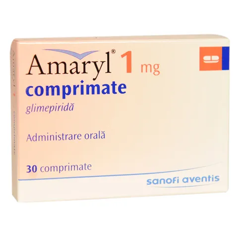 AMARYL 1mg X 30 COMPR. 1mg SANOFI ROMANIA S.R.L