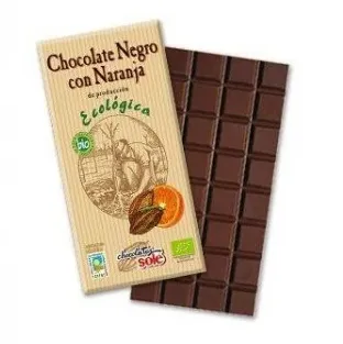 Ciocolata neagra eco cu portocale si 56% cacao 100g (Chocolates Sole)