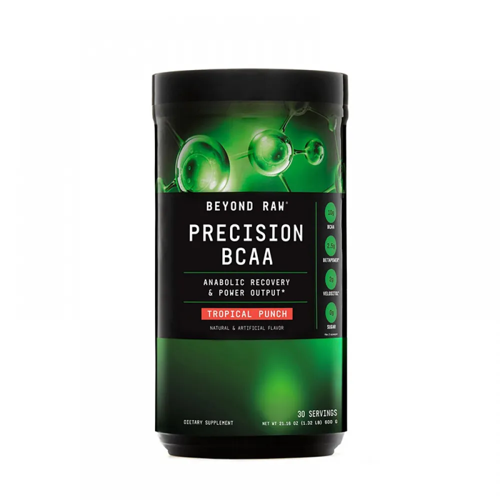 Precision BCAA Aminoacizi cu aroma de fructe tropicale (601.5 grame), GNC Beyond Raw