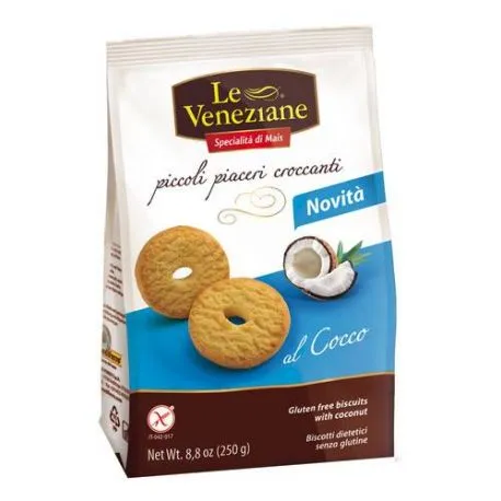 Le Veneziane Biscuiti cu cocos fara gluten x 250 grame