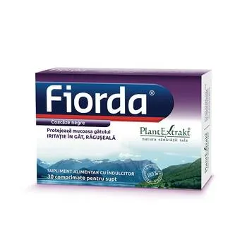 Fiorda cu aroma de coacaze negre, 30 comprimate, PlantExtrakt