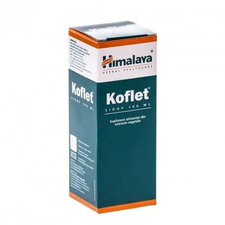 Koflet sirop, Himalaya, pentru sanatatea tractului respirator, 100 ml