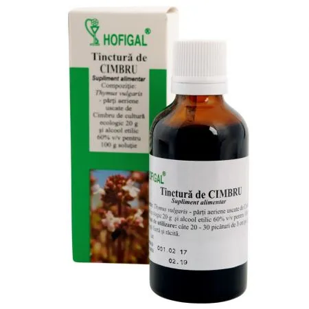 Tinctura de Cimbru, 50 ml, Hofigal