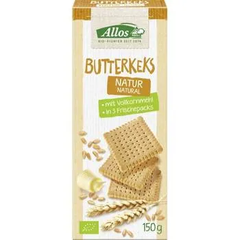 Biscuiti cu unt si miere, 150g, Allos