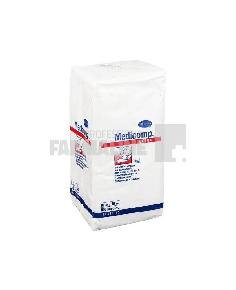 Hartmann Medicomp Extra comprese nesterile 10 cm X 10 cm 100 bucati