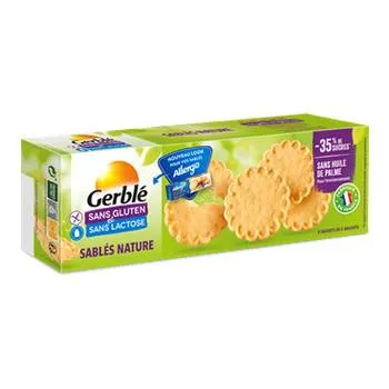 Biscuiti natur fara gluten si lactoza, 120g, Gerble Expert Dietetic