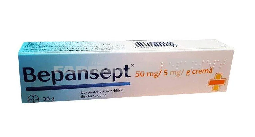 Bepansept 50 mg/5 mg/g Crema 30 g