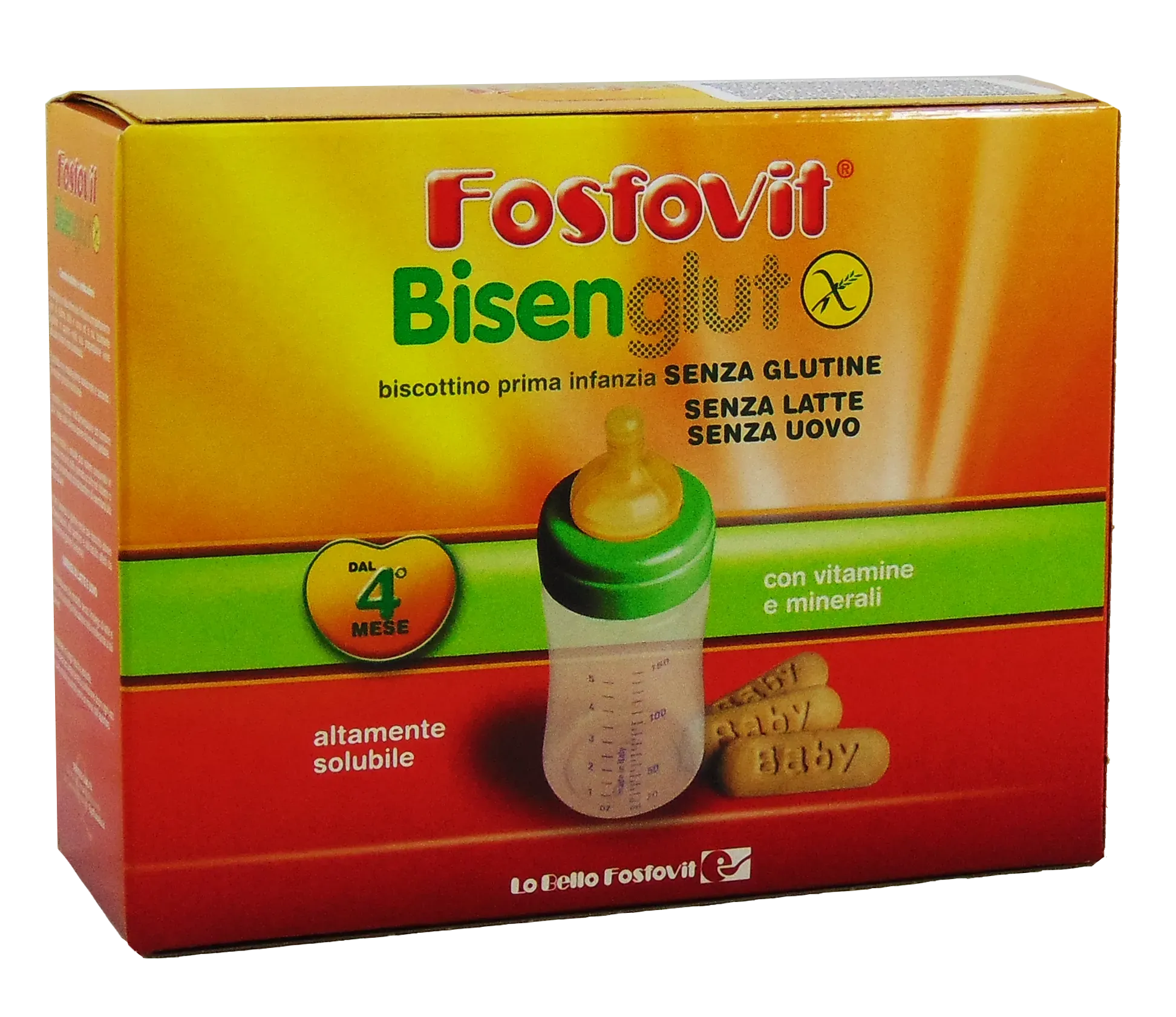 LoBello Fosfovit Bisenglut biscuiti fara gluten, lapte si oua x 250 grame
