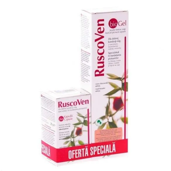 ABOCA RUSCOVEN PLUS 50 CAPSULE + RUSCOVEN BIO GEL 100ML GRATIS