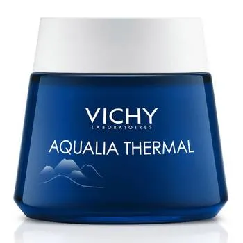 Gel-crema spa noapte hranitor efect anti-oboseala Aqualia Thermal, 75ml, Vichy