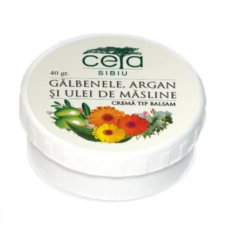 Unguent de galbenele, argan si ulei de masline, 20 g, Ceta Sibiu