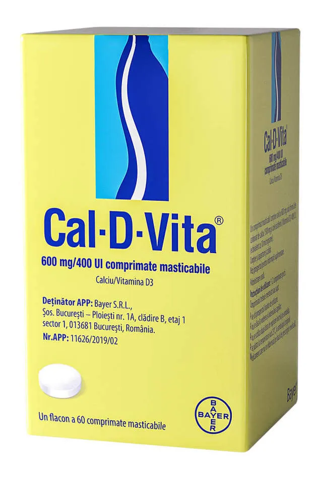 CAL-D-VITA 60 COMPRIMATE MASTICABILE