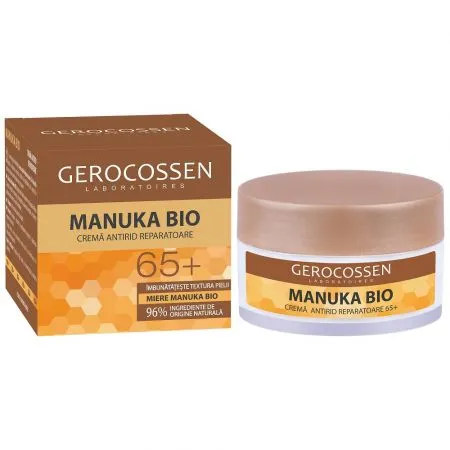 Crema reparatoare cu miere Manuka Bio 65+, 50 ml, Gerocossen