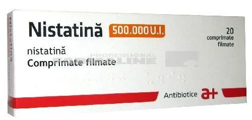 NISTATINA x 20 COMPR. FILM. 500.000ui ANTIBIOTICE SA